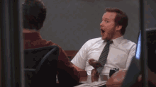 Ooooooo!!! - Parks And Recreation GIF - Surprise Surprised Andy Dwyer GIFs
