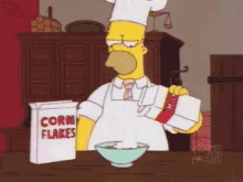 Epic Fail GIF - The Simpsons Milk Corn Flakes GIFs