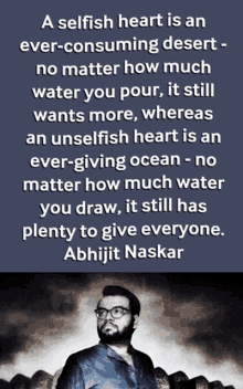 abhijit naskar naskar self obsessed kindness selfless