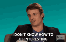 I Dont Know How To Be Interesting Boring GIF - I Dont Know How To Be Interesting Boring No Personality GIFs