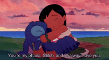 Awwww Lilo And Stitch GIF - Awwww Lilo And Stitch Youre My Ohana GIFs