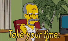 Take Your Time GIF - Take Your Time Simpsons GIFs