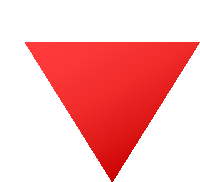 Red Triangle Pointed Down Symbols Sticker - Red Triangle Pointed Down Symbols Joypixels Stickers