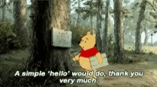 Winnie The Pooh Hello GIF - Winnie The Pooh Hello Tigger GIFs