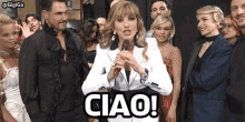 Milly Carlucci Ciao GIF - Milly Carlucci Ciao Ballando Con Le Stelle GIFs