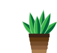 Plant Potted Sticker - Plant Potted Green Stickers