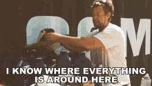 I Know Where Everything Is Around Here Brandon Lay GIF - I Know Where Everything Is Around Here Brandon Lay I Know Where All The Thing Is Around Here GIFs