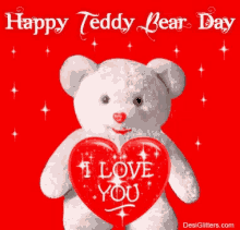 i love you happy teddy bear day teddy bear