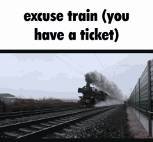 Excuse Train Ticket GIF - Excuse Train Train Ticket GIFs