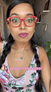 vegan rose lassi priyanka naik chef priyanka so yummy i love it