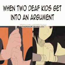 Naruto Deaf Kids GIF - Naruto Deaf Kids When Two Deaf Kids Get Into An Argument GIFs