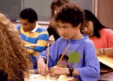 Saved By The Bell Pencils GIF - Saved By The Bell Pencils Big Pencils GIFs