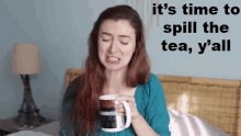 Its Time To Spill The Tea Yall Malinda GIF - Its Time To Spill The Tea Yall Malinda Malindakathleenreese GIFs