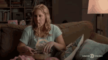 When I'M Home Alone GIF - Amy Schumer Spaghetti Home Alone GIFs