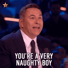 Youre A Very Naughty Boy David Williams GIF - Youre A Very Naughty Boy David Williams Britains Got Talent GIFs