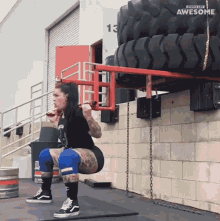 Tire Lift Work Out GIF - Tire Lift Work Out Extreme GIFs