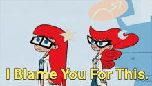 Johnny Test Mary Test GIF - Johnny Test Mary Test I Blame You For This GIFs