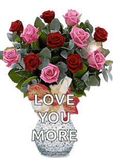 Love You More Roses GIF - Love You More Roses Sparkles GIFs