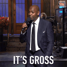 Its Gross Dave Chappelle GIF - Its Gross Dave Chappelle Saturday Night Live GIFs