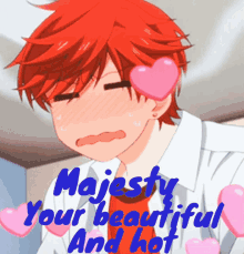 Anime Boy Blush Anime Heart GIF - Anime Boy Blush Anime Heart Anime Boy Your Beautiful GIFs