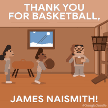 Celebrating Dr James Naismith Thank You For Basketball James Naismith GIF - Celebrating Dr James Naismith Thank You For Basketball James Naismith Basketball GIFs