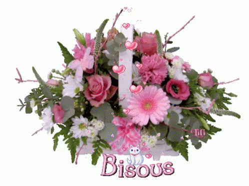 Fleurs Bisous GIF - Fleurs Bisous Flowers - Discover & Share GIFs