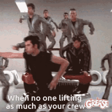 When No One Lifting As Much As Your Crew Dance GIF - When No One Lifting As Much As Your Crew Dance Synchronize GIFs
