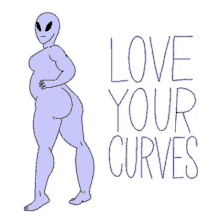 Love Your Curve Alien GIF - Love Your Curve Alien Curves GIFs
