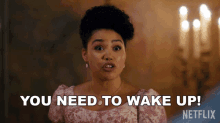 You Need To Wake Up Lady Marina Crane GIF - You Need To Wake Up Lady Marina Crane Bridgerton GIFs