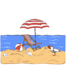 keep it simple beach umbrella sandpiper beach ball