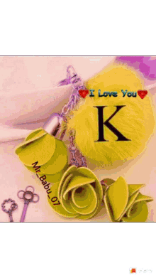 K Name I Love You GIF - K Name I Love You Rose GIFs