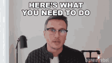 Heres What You Need To Do Mike Koziol GIF - Heres What You Need To Do Mike Koziol Bizness Rebels GIFs