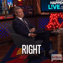 Right Andy Cohen GIF - Right Andy Cohen Watch What Happens Live GIFs