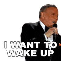 I Want To Wake Up Frank Sinatra Sticker - I Want To Wake Up Frank Sinatra Theme From New York New York Stickers