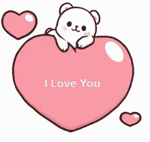 i love you happy bear in love mocha