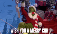 I Wish You A Merry Chr Grinch GIF - I Wish You A Merry Chr Grinch Matthew Morrison GIFs