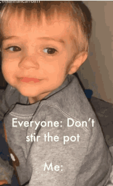 Dont Stir The Pot Kid GIF - Dont Stir The Pot Kid Little Boy GIFs