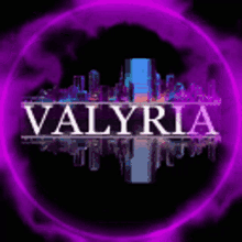 valyria buildings circle purple light