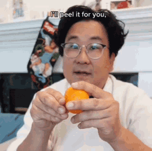 Ill Peel It For You Nick Cho GIF - Ill Peel It For You Nick Cho Your Korean Dad GIFs