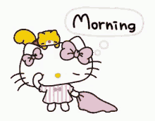 Morning Sunshine Hello Kitty GIF - Morning Sunshine Hello Kitty Just Woke Up GIFs