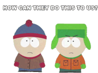 How Can They Do This To Us Kyle Broflovski Sticker - How Can They Do This To Us Kyle Broflovski Stan Marsh Stickers