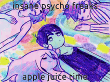 Insane Psycho Freaks Omori GIF - Insane Psycho Freaks Omori Apple Juice GIFs