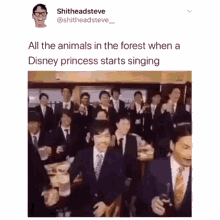 All The Animals In The Forest When A Disney Princess Starts Singing Disney Singing GIF - All The Animals In The Forest When A Disney Princess Starts Singing Disney Singing Happy GIFs