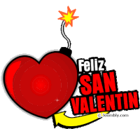 Feliz San Valentin Happy Valentines Day Sticker - Feliz San Valentin Happy Valentines Day Heart Stickers