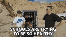 Schools Are Trying To Be So Healthy Vending Machine GIF - Schools Are Trying To Be So Healthy Vending Machine Schools GIFs