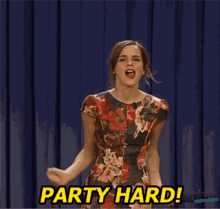 Emma Watson Party GIF - Emma Watson Party Partyhard GIFs