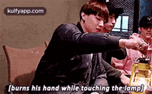 (Burns His Hand While Touching The Lamp).Gif GIF - (Burns His Hand While Touching The Lamp) Jb Got7 GIFs