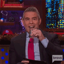 Drink Andy Cohen GIF - Drink Andy Cohen Watch What Happens Live GIFs