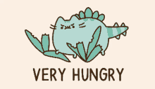 Pusheen Pusheen Hungry GIF - Pusheen Pusheen Hungry Very Hungry GIFs