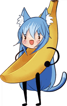 venicevr hype banana blue nekomimi